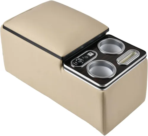 Vista 13 de Coverado - Organizador de consola central para auto, consolas universales para asiento trasero, organizador y almacenamiento para asiento