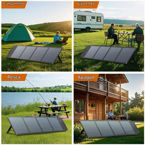 Vista 7 de LVYUAN eficacia alta portátil plegable de los paneles solares 300W el 23,5%