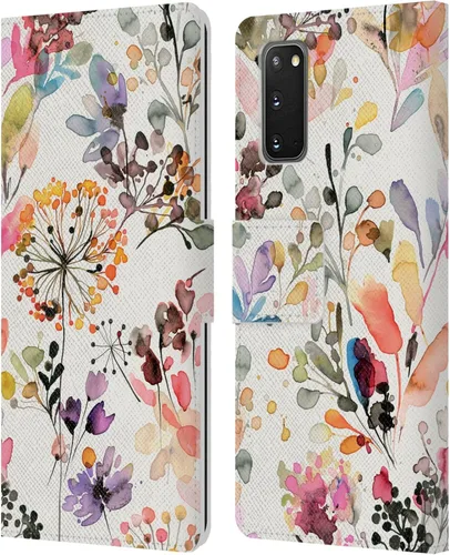 Vista 119 de Head Case Designs Officially Licensed Ninola Beige Wild Grasses Leather Wallet Case Compatible with Samsung Galaxy A07 4G