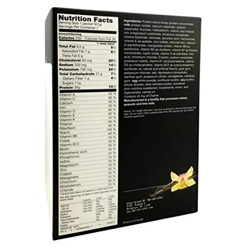 Vista 4 de BariatricPal Sustituto de comida para batido muy alto en proteínas (1.23 oz) - Vainilla (paquete de 1)