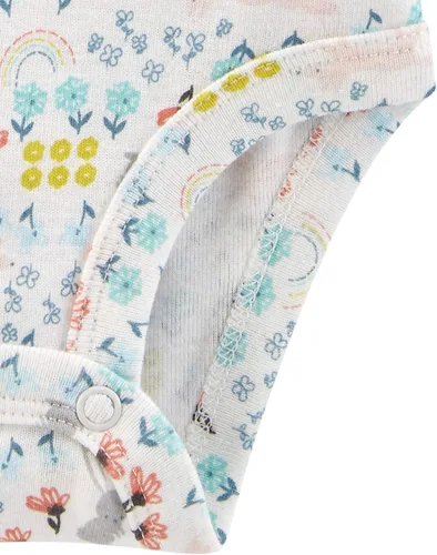 Vista 5 de Simple Joys by Carter's - Mameluco de manga larga para niña bebé, paquete con 5