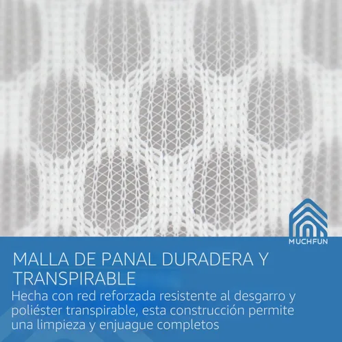 Vista 2 de Muchfun 3 bolsas de lavandería duraderas de malla de panal para prendas delicadas de 9 x 12 pulgadas (3 pequeñas) 36 ES Small