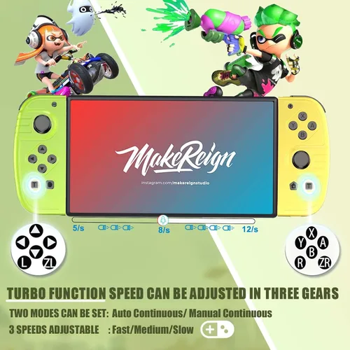 Vista 4 de Gamrombo Joypad LR Wireless Controllers Compatible with Nintendo SwitchLiteOLEDRing Fit Adventure,Replacement for Nintendo Switch Controller with