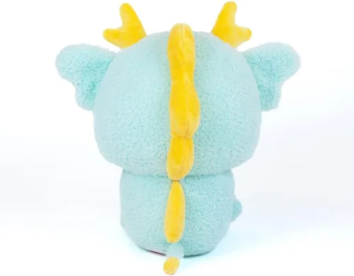 Vista 6 de Cuddle Barn PlushGoals - Kai el Kirin Mítico Juguete de peluche de animal de peluche azul inspirado en el folclore del dragón kawaii, 9 pulgadas