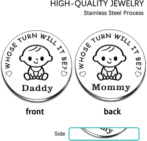 Vista 3 de Regalo de decisión para padres nuevos, regalos de embarazo, regalos para papá nuevo, regalos para padres por primera vez, divertido regalo para mamá