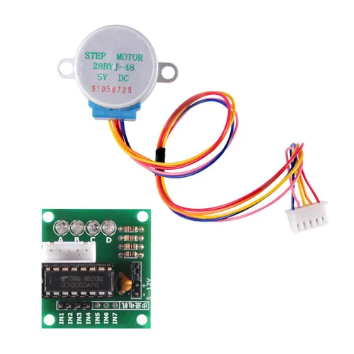 Vista 2 de 6 piezas 28BYJ-48 ULN2003 5V motor paso a paso + placa de controlador ULN2003