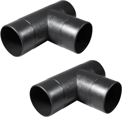 Vista 8 de POWERTEC 70364V Codo de 90 grados de diámetro exterior de 4 pulgadas para conector de manguera de recolección de polvo de 4 pulgadas (transparente)