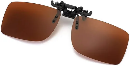 Vista 11 de Polarized Clip-on Sunglasses with Flip Up Function Anti-Glare UV400 Driving Glasses Clip-on for Prescription Glasses