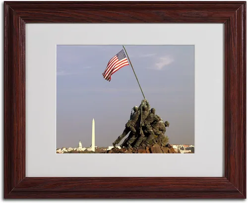 Vista 2 de Trademark Fine Art CATeyes - Lienzo conmemorativo para pared, marco de madera, 11 x 14 pulgadas