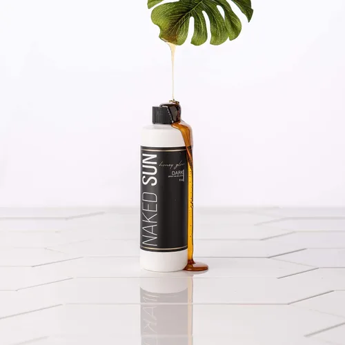 Vista 7 de Naked Sun Honey Glow Spray Tanning Solution Trio Bundle (3 artículos): Bronce Oscuro, Violeta y Rapid Express Aerógrafo Tan Mist