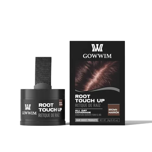 Vista 37 de Polvo para la línea del cabello (caoba) - Cubra instantáneamente las raíces de cabello canoso, sombra para el color del cabello, retoque