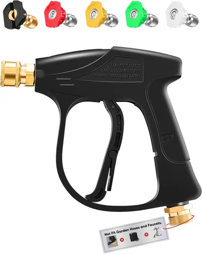 Vista 13 de Accesorio de Conector Dual de Cañón de Espuma Saker para Kit de Lavadora a Presión, con Cañón de Espuma de Conector Dual, Pistola de Lavadora a