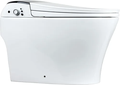 Vista 6 de EUROTO Bidé de inodoro inteligente de doble descarga de lujo, tapa de apertura y cierre automático, asiento con calefacción instantánea y agua