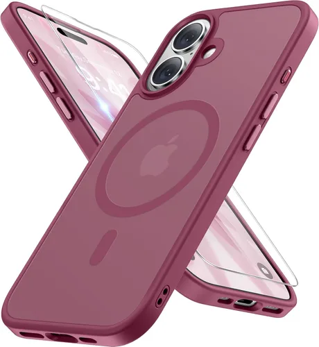Vista 84 de Miracase Funda diseñada para iPhone SE 2022/SE 2020/7/8, funda multicolor de silicona a prueba de golpes (rojo)