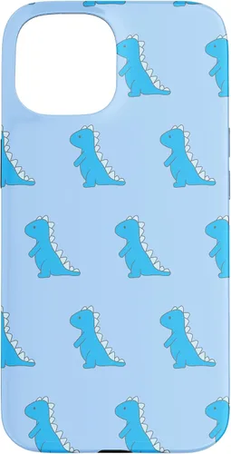 Vista 6 de Dinosaur T Rex Phone Case Cute Blue Cartoon Pattern Case for iPhone 17