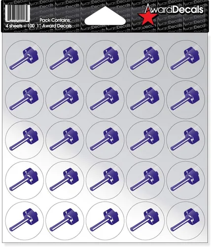 Vista 2 de Award Decals Sledgehammer (negro sobre transparente)