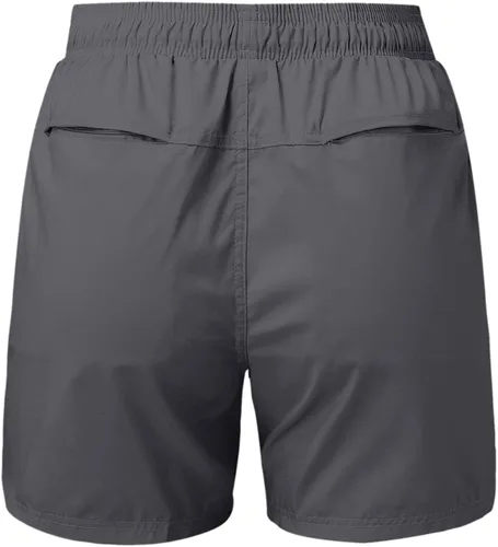 Vista 3 de Cotton Shorts Summer Sport Solid Compression Womens Cargo Pants 2023 with Pockets Drawstring Trousers High Rise Dark Gray