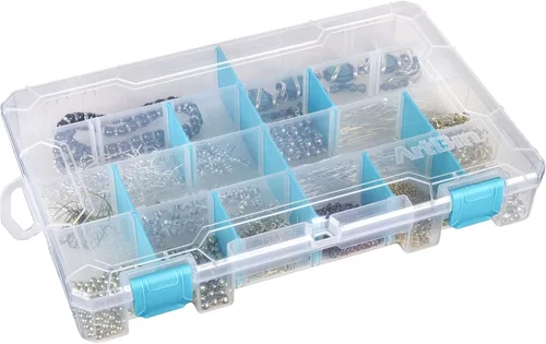 Vista 4 de Caja antimanchas Zerust mediana, 6 compartimientos, translúcida
