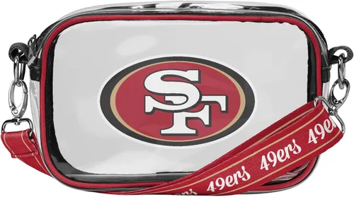 Vista 12 de FOCO NFL Womens NFL Team Logo Stripe Clear Crossbody Bag