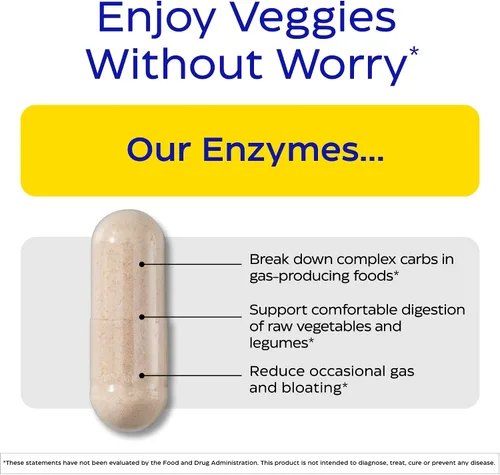 Vista 2 de Enzymedica VeggieGest, Soporte para Dietas Vegetarianas/Veganas - 60 Cápsulas
