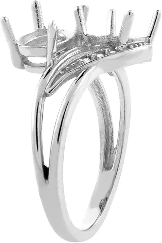Vista 3 de 10K oro blanco Diamante y Garnet Forma Natural Opal 2-stone Anillo Oval 8x 6mm tamaños 510