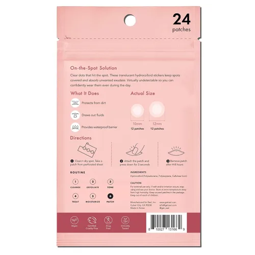 Vista 7 de Rael Parche cicatrizante para el acné hidrocoloide (1 paquete) Ultra-Thin Patch for Face, Absorbs Fluid From Blemishes, Facial Sticker, Korean