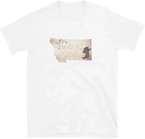 Vista 4 de Montana Antique Map - Camiseta de manga corta