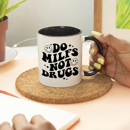 Vista 5 de YouNique Designs Funny Guy Mugs, taza de café divertida para hombres, taza de café traviesa para él, taza milf, taza milf, taza de café de elefante