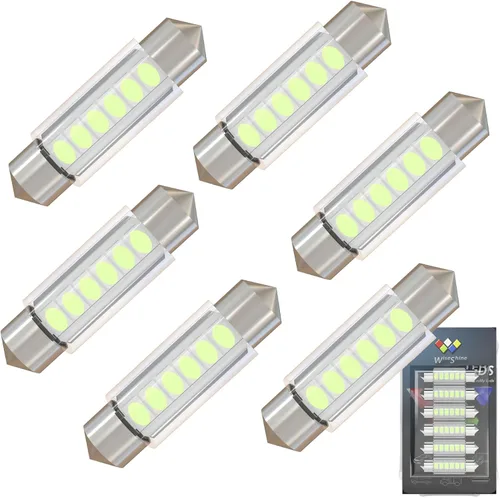 Vista 13 de Bombilla LED Festoon C5W de 38mm 39mm DE3425 DE3423 Bombillas LED Ámbar Amarillo Festoon 6418 6411 6423 Bombilla LED DC 12V para Luces Interiores