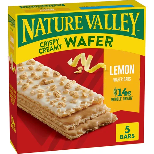 Vista 12 de Nature Valley Barras de Waffle Cremosas y Crujientes, Arándano, Grano Entero, 5 Barras, 6.5 oz