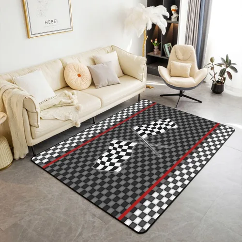 Vista 7 de Erosebridal Alfombra de motocross de 3 x 5 pies para mesita de noche, alfombra de motociclista para niños, adolescentes, motocicleta, deportes