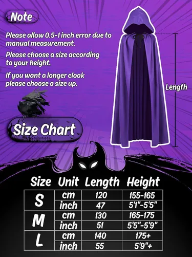 Vista 2 de Abitoncc Disfraces de Halloween para mujer, anime, cosplay, capa morada, capa con capucha, cadena ajustable de piedras rojas con guantes