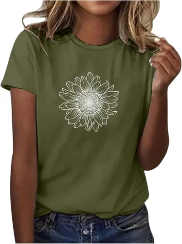 Vista 50 de Camiseta con estampado de animales para mujer, camiseta de libélula divertida, linda camiseta de manga corta, blusa de primavera 2023, camisas