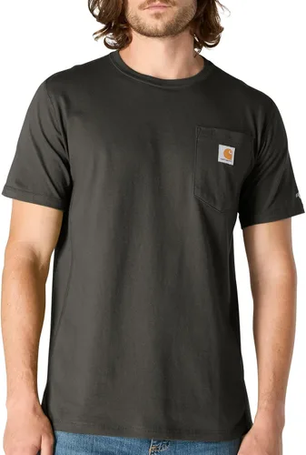 Vista 38 de Carhartt Force - Camiseta de manga corta, con bolsillo, de ajuste holgado y peso medio para hombre Malt
