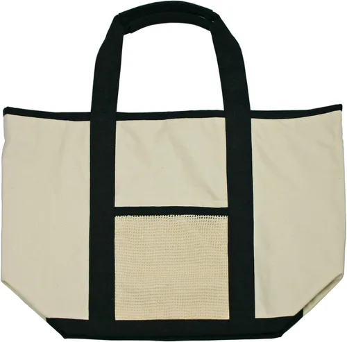 Vista 2 de Simple Ecology Bolsa de comestibles reutilizable de algodón orgánico súper fuerte XL