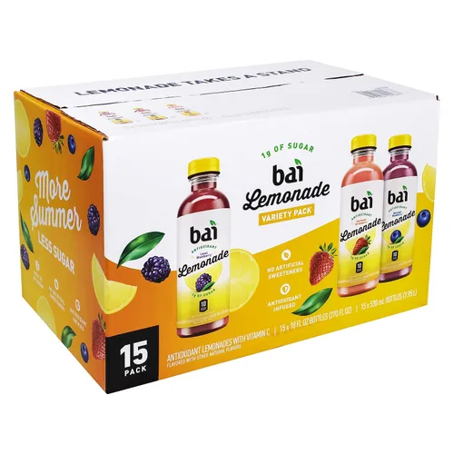 Vista 5 de Bai Coco Volcanic - Paquete variado de bebidas antioxidantes (paquete de 1) 18 onzas líquidas, 270 onzas líquidas