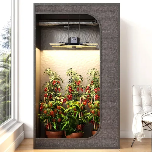 Vista 8 de Luz LED ajustable para cultivo con 3144 diodos, luces regulables para el conductor, espectro completo verdadero con panel extensible, lámpara
