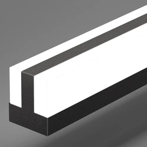 Vista 6 de SOLFART Luces de tocador de baño sobre espejo 14W 60 cm Luz de baño moderna negra 6000K ND
