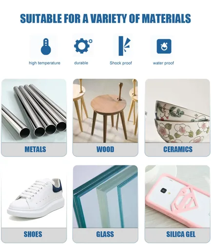 Vista 5 de Super pegamento transparente ultra fuerte, tubos de 0.11 onzas, adhesivo instantáneo perfecto para cerámica, madera, metal, goma, plástico, vidrio