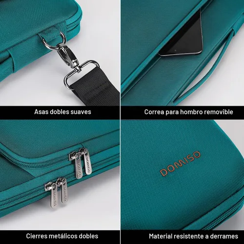 Vista 6 de DOMISO 360 Funda protectora para laptop MacBook Air M5 de 15 pulgadas Turquesa