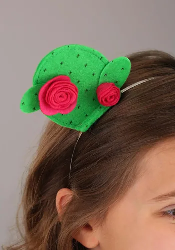 Vista 3 de Diadema con Accesorio de Cactus Multicolor