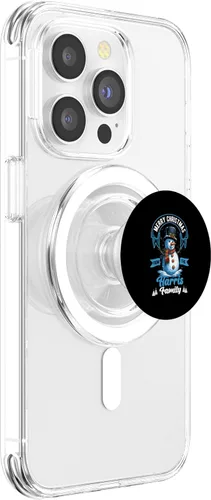 Vista 3 de Harris Family Christmas Costume Snowman Matching Xmas Party PopSockets MagSafe PopGrip for iPhone