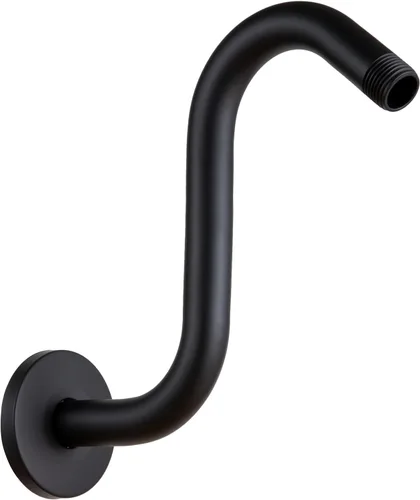 Vista 18 de Brazo de extensión de cabezal de ducha OFFO de 6 pulgadas, brazo de ducha en forma de "S" de cuello de ganso de alto rendimiento con brida en oro