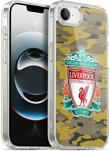 Vista 200 de Head Case Designs Funda de gel con licencia oficial del Liverpool Football Club Away Colourways Crest Camou [protección de grado militar] compatible