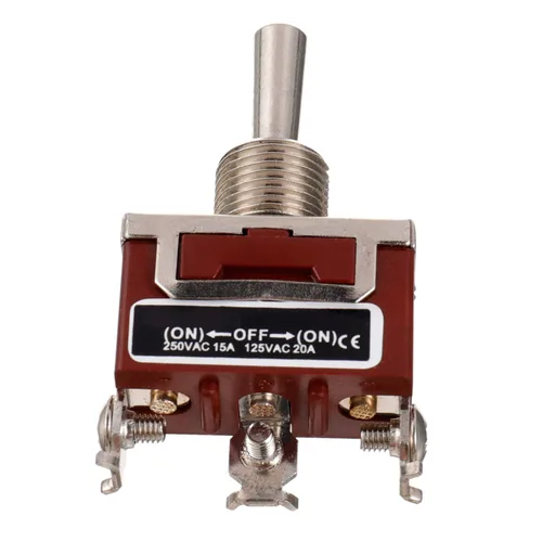 Vista 4 de BOJACK RT1122FS Interruptor de palanca 125 V 20 A Interruptores de reinicio automático momentáneo 250 V 15 A SPST ON -Off- 3 terminales interruptor