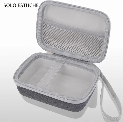 Vista 4 de co2CREA Carcasa rígida para impresora Fujifilm Instax Mini Link 3 2 1 Estuche blanco ceniza + interior blanco