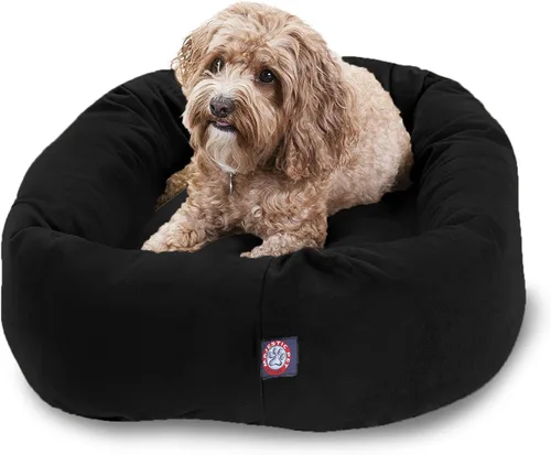 Vista 40 de Majestic Pet Cama para Perros de 52 Pulgadas de Ante Calmante Lavable 52x35x11 (Pulgadas) – Acogedora Cama Redonda para Perros con Forma de Dona