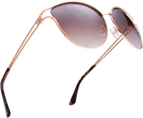 Vista 4 de The Fresh Classic - Elegantes lentes de sol de cristal para mujer con diseño de belleza en caja de regalo