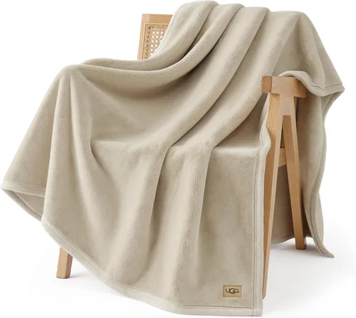 Vista 16 de UGG Coco - Manta acogedora para sofá y cama, 50 x 70 pulgadas, color negro (tinta)
