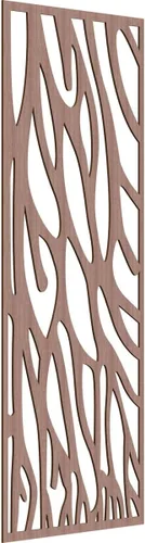 Vista 100 de 9 3/8"W x 24 3/8"H x 1/4"T Bristol Decorativos Paneles de Pared de Madera Calado, Cereza